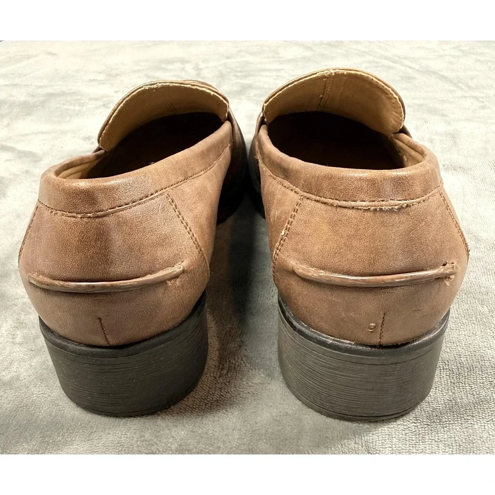 Baretraps Shoes Womens Size‎ 8 Brown Oliva Loafer Slip On Comfort Workwear